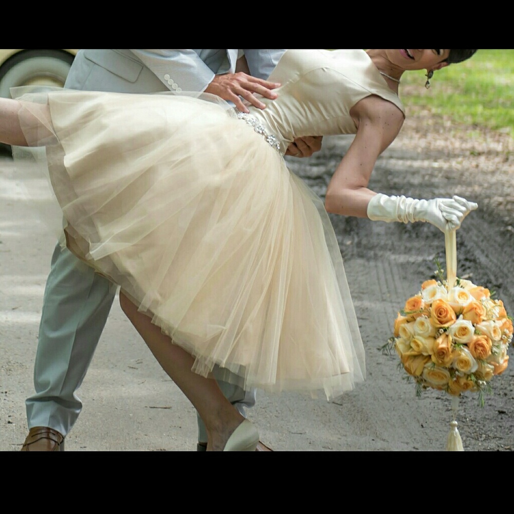 Champagne Wedding Dress